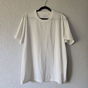 Melrose place XL White basic‎ Short Sleeve Cotton Tshirt